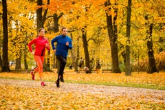 Paare, die in der Herbstnatur rütteln lizenzfreie stockfotografie Paare, die in der Herbstnatur rütteln lizenzfreie stockfotografie
