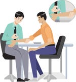 Pacientes da injeção ilustração royalty free Pacientes da injeção ilustração royalty free