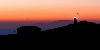 Pacific Morning Anacapa royalty free stock images Pacific Morning Anacapa royalty free stock images