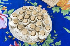 Pacoca typisk brasiliansk sötsak av Juni festligheter arkivfoton Pacoca typisk brasiliansk sötsak av Juni festligheter arkivfoton