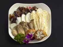 Paddestoelschotel stock afbeelding Paddestoelschotel stock afbeelding