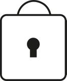 Padlock, значок вектора шкафчика или иллюстрация иллюстрация штока Padlock, значок вектора шкафчика или иллюстрация иллюстрация штока