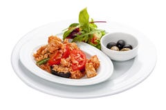 Paella met kippenfilet en groenten royalty-vrije stock afbeeldingen Paella met kippenfilet en groenten royalty-vrije stock afbeeldingen