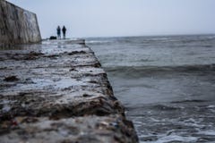 Paesaggio dell'inverno, mare freddo fotografia stock Paesaggio dell'inverno, mare freddo fotografia stock
