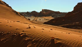 Paesaggio meraviglioso nel deserto di Atacama immagini stock Paesaggio meraviglioso nel deserto di Atacama immagini stock