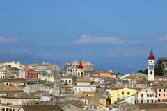 Paesaggio urbano Grecia della città di Corfù immagine stock Paesaggio urbano Grecia della città di Corfù immagine stock