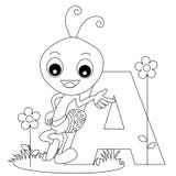 page animale de coloration d'alphabet Image stock page animale de coloration d'alphabet Image stock