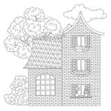 Page de coloration de Chambre illustration stock Page de coloration de Chambre illustration stock