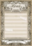 Page graphique de vintage pour le menu de restaurant illustration stock Page graphique de vintage pour le menu de restaurant illustration stock
