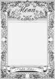 Pagina grafica d'annata per il menu del ristorante illustrazione vettoriale Pagina grafica d'annata per il menu del ristorante illustrazione vettoriale