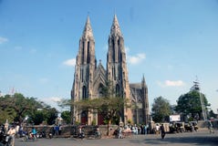 Paia della chiesa a Mysore, Karnatak, India immagini stock libere da diritti Paia della chiesa a Mysore, Karnatak, India immagini stock libere da diritti