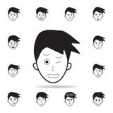pain on the face icon. Detailed set of facial emotions icons. Premium graphic design. One of the collection icons for websites, vector illustration pain on the face icon. Detailed set of facial emotions icons. Premium graphic design. One of the collection icons for websites, vector illustration