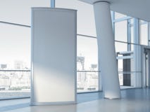Painel de anúncio em branco rendição 3d imagens de stock Painel de anúncio em branco rendição 3d imagens de stock