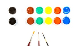 Paintbrushes and paint . stock photography Paintbrushes and paint . stock photography