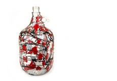 Painted big jar in the white background. Royalty Free Stock Image Painted big jar in the white background. Royalty Free Stock Image