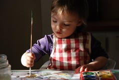 Painting child royalty free stock photo Painting child royalty free stock photo
