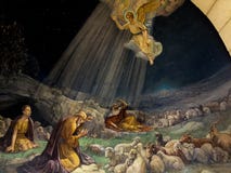 Painting in Church of the Shepherds Fields, Bethlehem