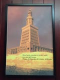 A painting of Pharos of Alexandria on display at Lighthouse Museum, Kunoor