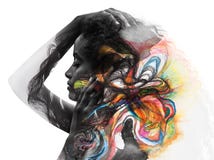 Paintography, photograph combined with art stock photos Paintography, photograph combined with art stock photos