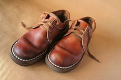 Pair leather boots Royalty Free Stock Image Pair leather boots Royalty Free Stock Image