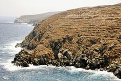 Paisagem da ilha de Sifnos, ilhas de Cyclades, Grécia foto de stock Paisagem da ilha de Sifnos, ilhas de Cyclades, Grécia foto de stock