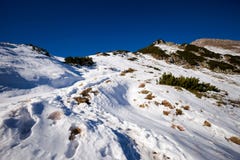 Paisagem eslovaca das montanhas de Belianske Tatry imagens de stock Paisagem eslovaca das montanhas de Belianske Tatry imagens de stock