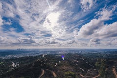 Paisaje urbano de Los Angeles del top de Griffith Park imagenes de archivo Paisaje urbano de Los Angeles del top de Griffith Park imagenes de archivo