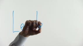 Palabra de la dirección escrita en el vidrio, habilidades de organización, poder y la inspiración almacen de metraje de vídeo Palabra de la dirección escrita en el vidrio, habilidades de organización, poder y la inspiración almacen de metraje de vídeo