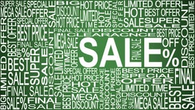 Palabras de la venta Ventas promocionales Almacene el concepto de la venta ilustración del vector Palabras de la venta Ventas promocionales Almacene el concepto de la venta ilustración del vector