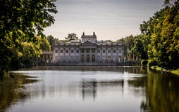 Palace on the Water, Lazienki Park in Warsaw, Poland. Northern facade Stock Image Palace on the Water, Lazienki Park in Warsaw, Poland. Northern facade Stock Image