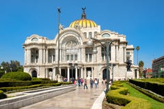 The Palacio de Bellas Artes or Palace of Fine Arts in Mexico City royalty free stock photo The Palacio de Bellas Artes or Palace of Fine Arts in Mexico City royalty free stock photo