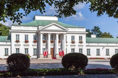 Palais de Belweder à Varsovie, Pologne photo libre de droits Palais de Belweder à Varsovie, Pologne photo libre de droits