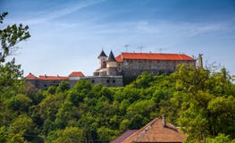 Palanok Castle  In The City Of Mukacheve Royalty Free Stock Images