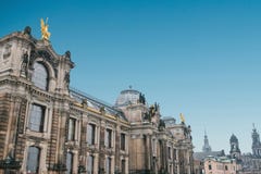 Palast Albertinum oder oder eine Kunstgalerie in Dresden in Deutschland Stockfotografie Palast Albertinum oder oder eine Kunstgalerie in Dresden in Deutschland Stockfotografie