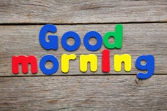 Palavras do bom dia Imagem de Stock Palavras do bom dia Imagem de Stock