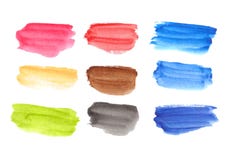 Palette d'aquarelle avec des rectangles colorés illustration libre de droits Palette d'aquarelle avec des rectangles colorés illustration libre de droits