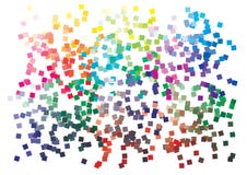 Palette de couleurs de vecteur sur le format A4 Les d?tails ont chaotiquement dispers? illustration de vecteur Palette de couleurs de vecteur sur le format A4 Les d?tails ont chaotiquement dispers? illustration de vecteur