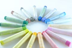 Palette de pastel d'art photos stock Palette de pastel d'art photos stock