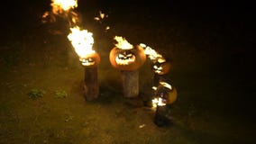 Palić Halloween banie na drzewnej nazwy użytkownika ciemności, pole, mgła, półmrok Straszna śmieszna gniewna duża pomarańczowa ba zbiory wideo Palić Halloween banie na drzewnej nazwy użytkownika ciemności, pole, mgła, półmrok Straszna śmieszna gniewna duża pomarańczowa ba zbiory wideo