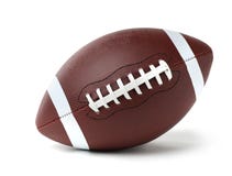 Palla di cuoio di football americano immagine stock libera da diritti Palla di cuoio di football americano immagine stock libera da diritti
