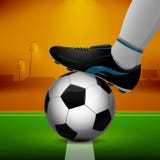 Pallone da calcio e morsetti royalty illustrazione gratis Pallone da calcio e morsetti royalty illustrazione gratis