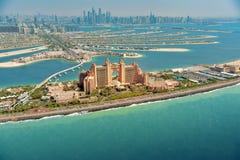 Palm Island in Dubai, aerial view