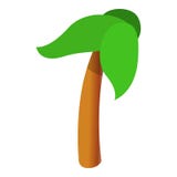 Palm tree icon, cartoon style stock illustration Palm tree icon, cartoon style stock illustration