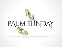 Palmzondag Christian Holiday Theme Illustration stock illustratie Palmzondag Christian Holiday Theme Illustration stock illustratie