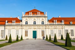 Palácio e jardim do Belvedere em Viena Áustria imagens de stock royalty free Palácio e jardim do Belvedere em Viena Áustria imagens de stock royalty free