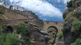 Pan Timelapse Ronda (Spanien) 001 stock footage Pan Timelapse Ronda (Spanien) 001 stock footage