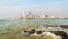 Panaroma of Mumbai from Haji Ali Dargah. India Royalty Free Stock Photos Panaroma of Mumbai from Haji Ali Dargah. India Royalty Free Stock Photos
