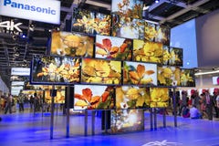 Panasonic 4 K ultra HD TV stock images Panasonic 4 K ultra HD TV stock images