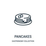 pancakes icon vector from gastronomy collection collection. Thin line pancakes outline icon vector illustration royalty free illustration pancakes icon vector from gastronomy collection collection. Thin line pancakes outline icon vector illustration royalty free illustration