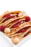 Pancakes With Raspberry Jam Stock Images Pancakes With Raspberry Jam Stock Images